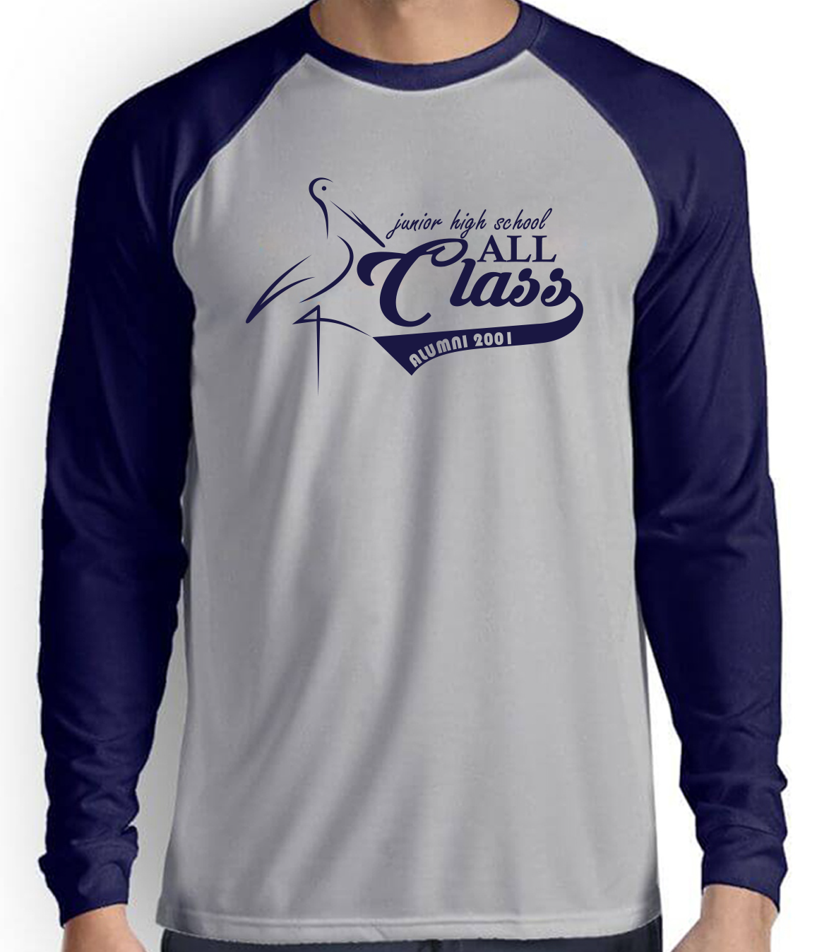 Kaos Raglan + Sablon